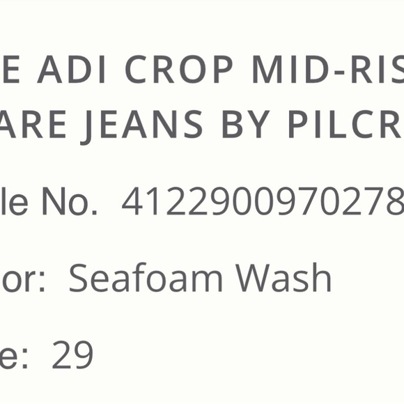 Pilcro Dark Blue Flare Jeans NWT - See Measurements! - Picture 2 of 9